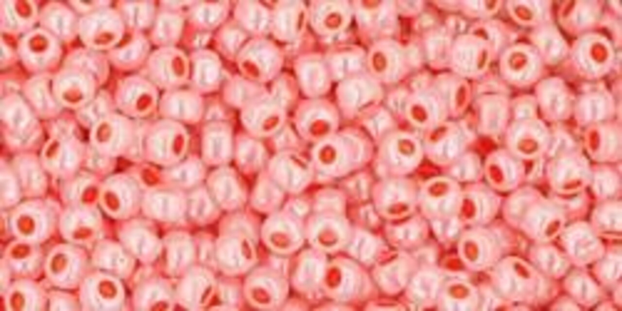 Toho 11/0 Round Japanese Seed Bead, #905, Ceylon Peach Blush, 13 grams